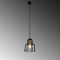 Lustra Endustri MR - 781, Opviq, 20 x 116 cm, 1 x E27, 100W, negru