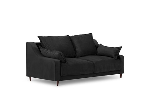 Canapea, Freesia, Mazzini Sofas, 2 locuri, 150x94x90 cm, catifea, negru