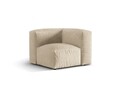 Modul pentru canapea, 1 loc, Martina-120, Micadoni Home, 100x100x75 cm, catifea, bej deschis