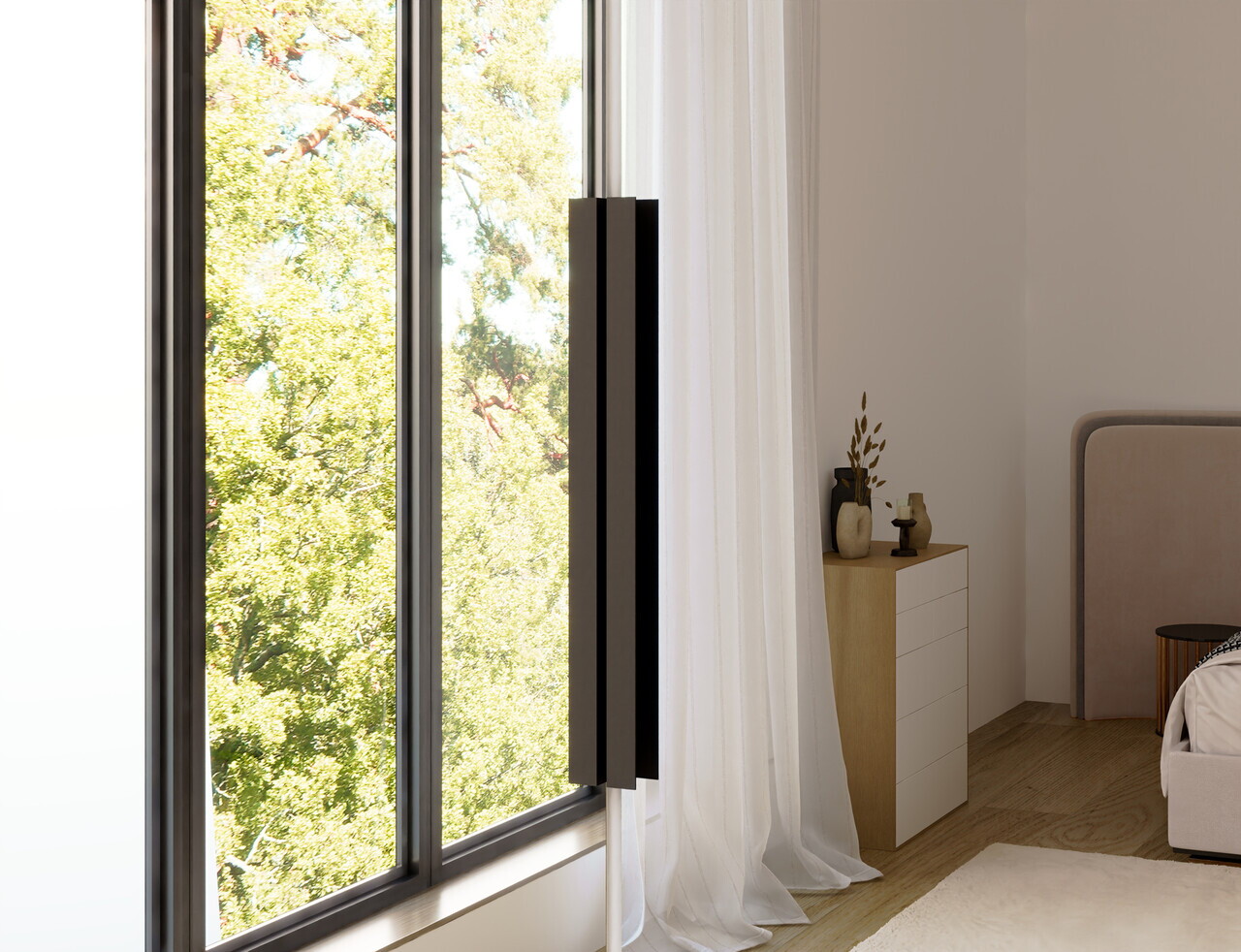Dulap pentru haine cu oglinda ELTAP, WM2-SZA100, Mirtillo, 100x60x216 cm, PAL laminat, alb — imaginea 9