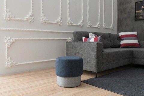 Bancheta, balcab home, 825blc1272, lemn de fag / mdf, albastru inchis