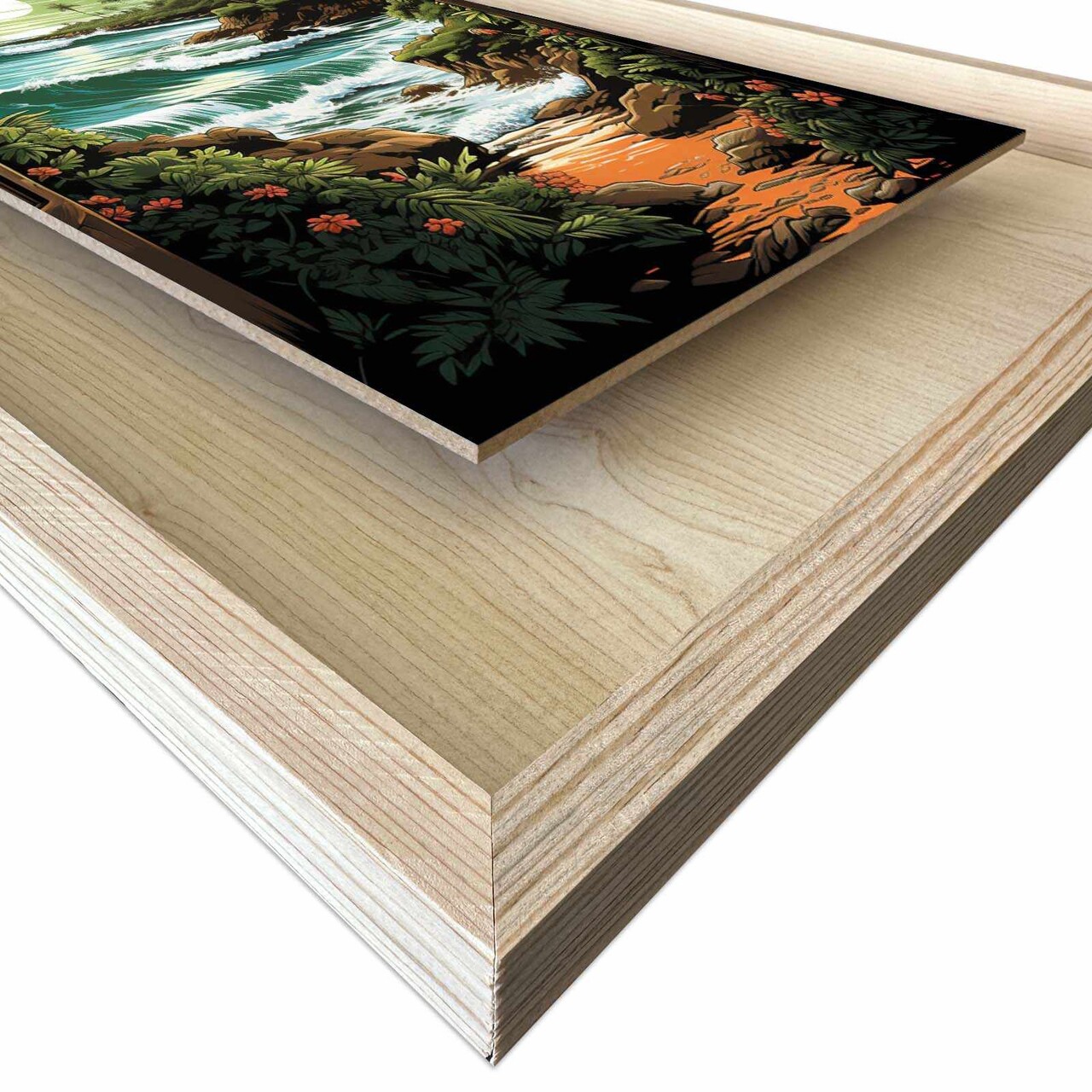 Tablou decorativ, Ahsakca, Fundal: 100% MDF de arțar (grosime: 2,7 mm) Vopsea: 100% MDF (grosime: 5 mm), Multicolor - view 5