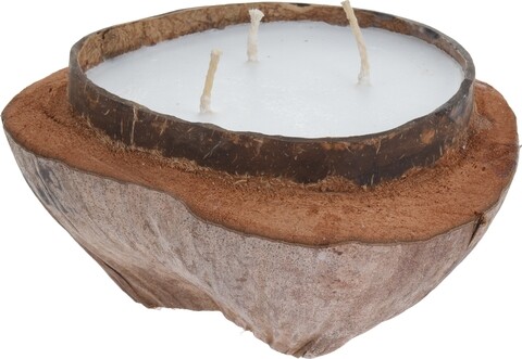 Lumanare parfumata Coconut, 20x10 cm, maro