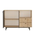 Dulap multifunctional, Locelso, RE2-SA, Stejar / Antracit