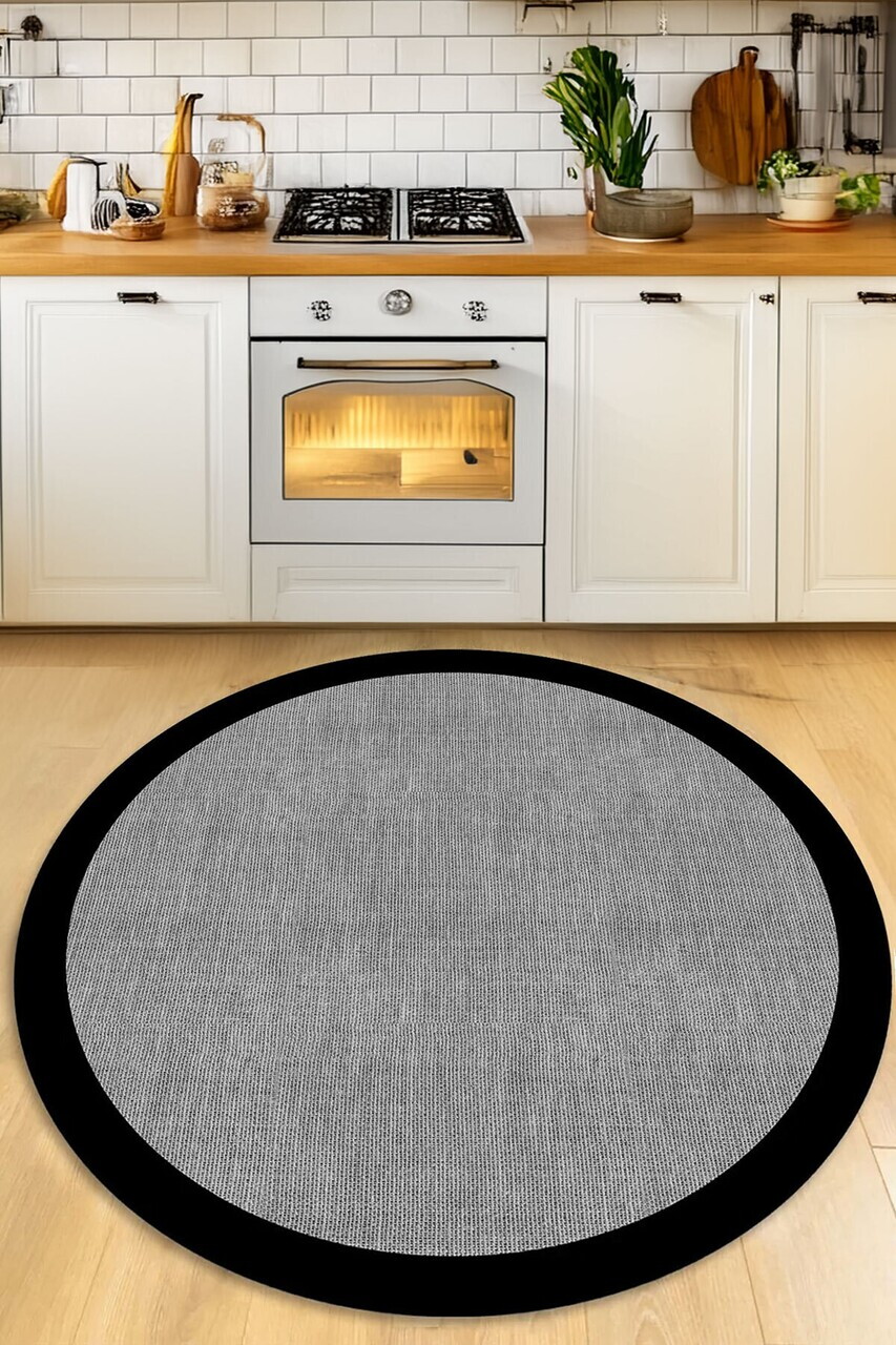 Covor, CLR-7027-GRİ-YUV-2, 120x120 cm, Poliester, Gri — imaginea 2