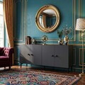 Consola, Hanah Home, Sherifa 150, 150x75x32 cm, Antracit