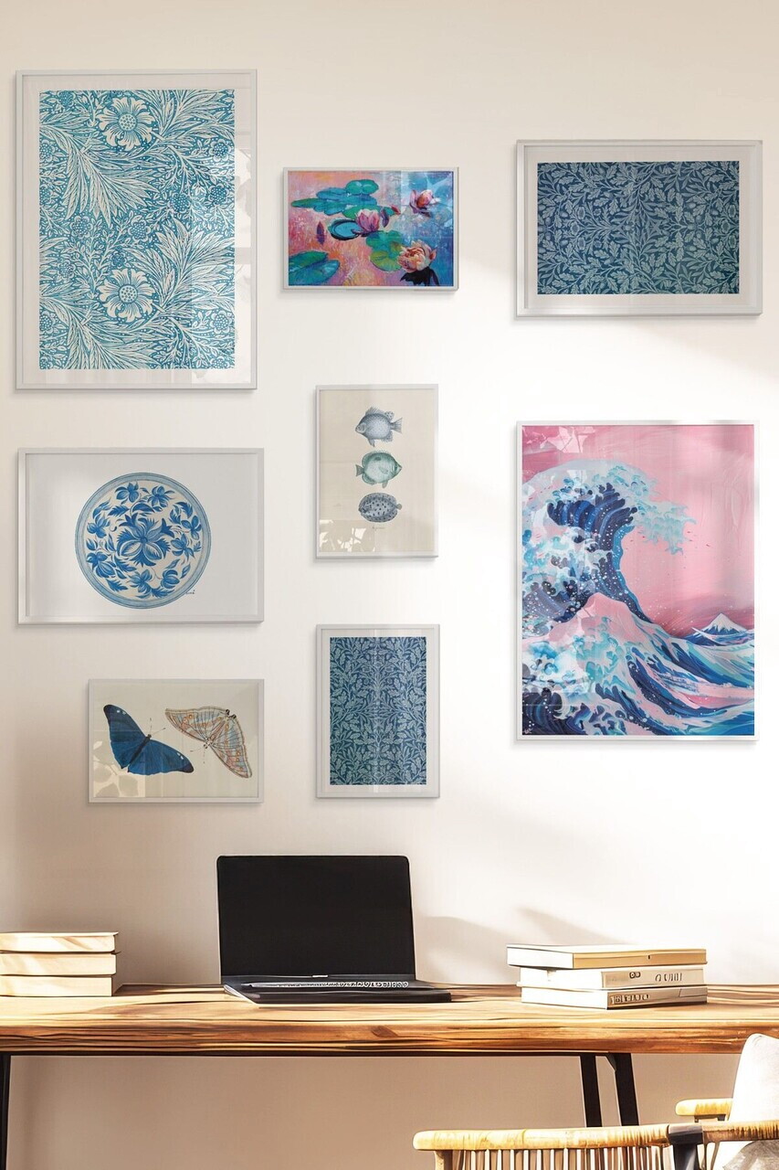 Tablou decorativ, Çgs-058-White-Kck, Lemn masiv, Față: 100% PVC STICLĂ, Multicolor - view 3