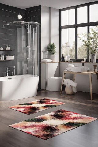 Set covorase de baie, Cartwright, CT-5013, Poliester, Multicolor