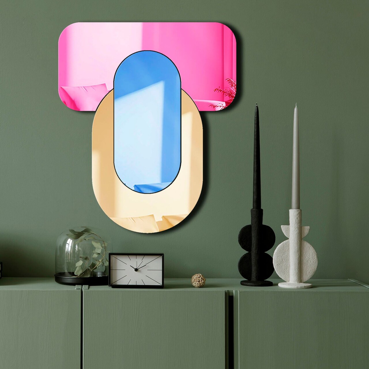 Oglinda decorativa Ozgl519 Partea de jos: 100% EVA (Grosime: 10 mm) Multicolor