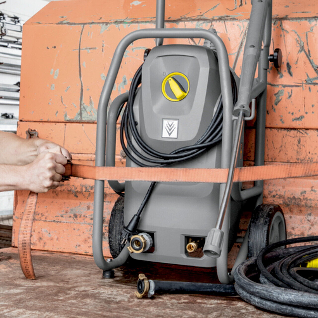 Aparat de spalat cu presiune profesional HD 8/18-4 Cage ST *EU, Karcher, gri — imaginea 3