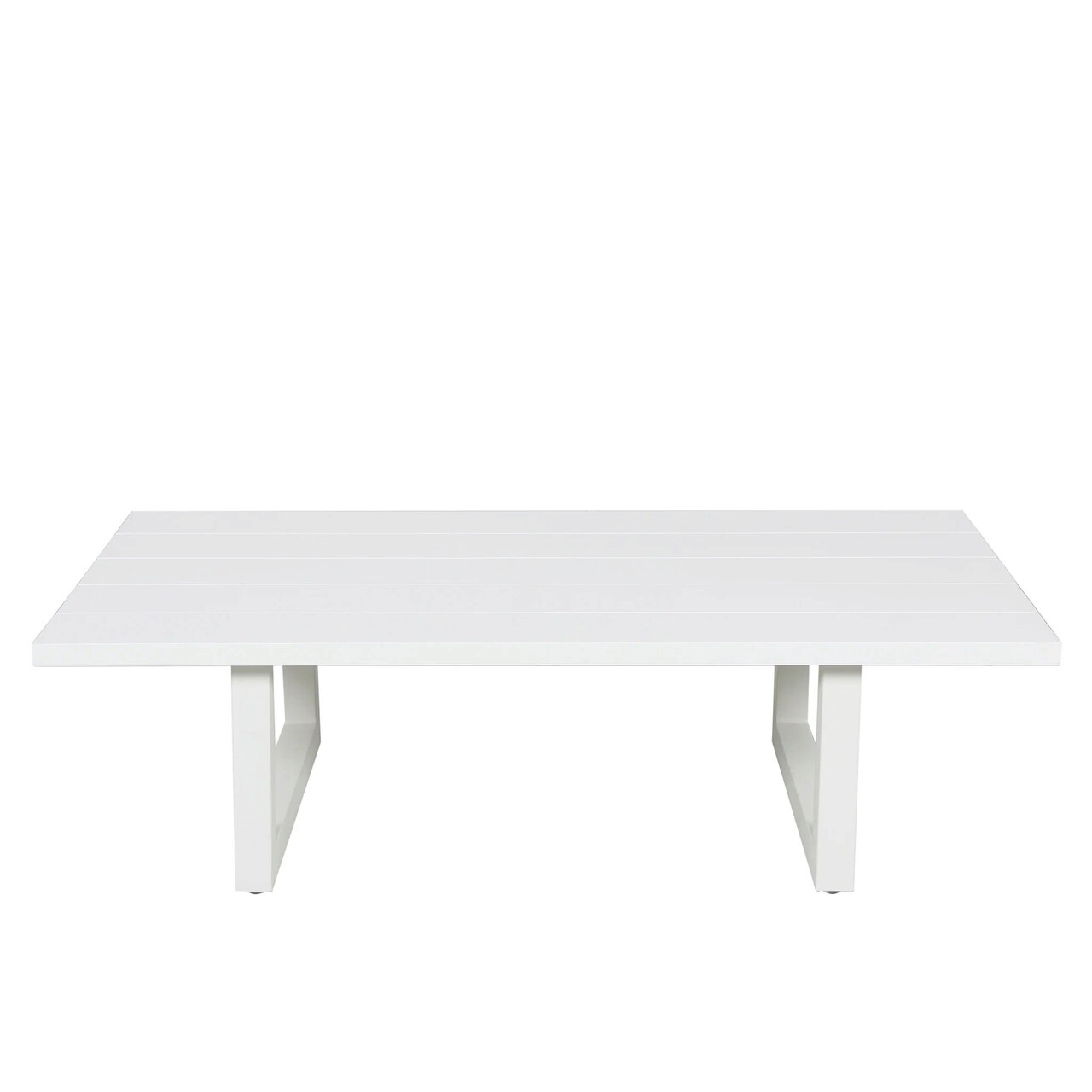 Masuta cafea pentru exterior Cove, 130x75x37.5 cm, aluminiu, gri