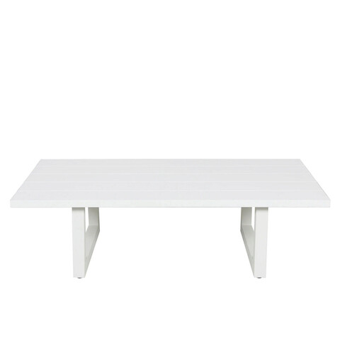 Masuta cafea pentru exterior Cove, 130x75x37.5 cm, aluminiu, gri