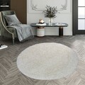 Covor Tavira, Decorino, 120x120 cm, polipropilena, alb