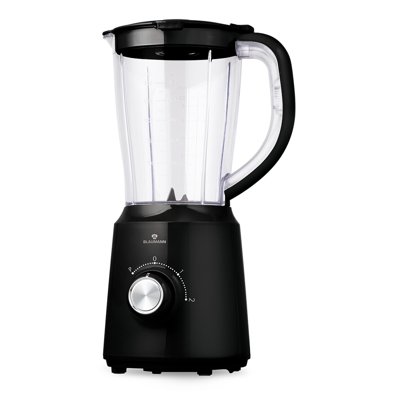 Blender de masa Blaumann, Black Silver, 500W, 1.5 L, plastic/inox, negru/transparent - view 2
