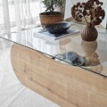 Masuta de cafea, Neostill, Brise, Stejar Safir / Transparent
