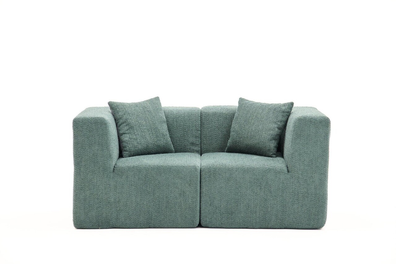 Canapea 2 locuri, Atelier del Sofa, 613LFS1122, Verde — imaginea 4
