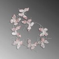 Decoratiune de perete, Butterflies, Metal, 80 x 80 x 4 cm, Multicolor
