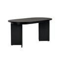 Masa extensibila, Nordure, Sorell, 160x75x90 cm, Negru