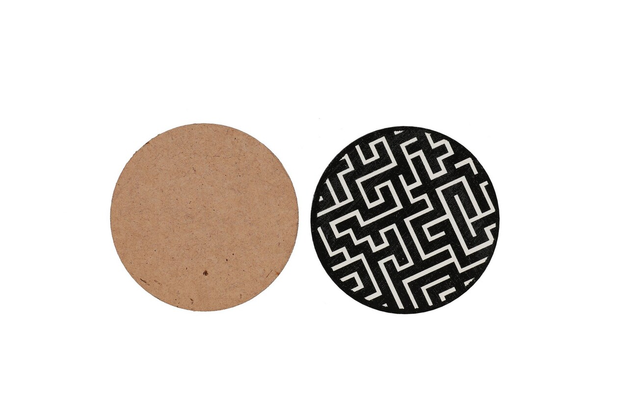 Set suporturi de pahare, Hermia, 283PLN1123, Înălțime: 0,5 cm, Multicolor - view 5