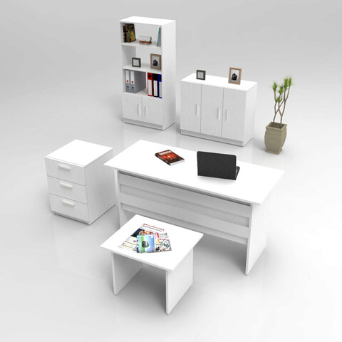 Set mobilier de birou, locelso, vo14, alb
