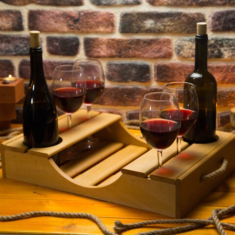 Tava pentru vin up00201, forsberg, 46x28x8 cm, lemn