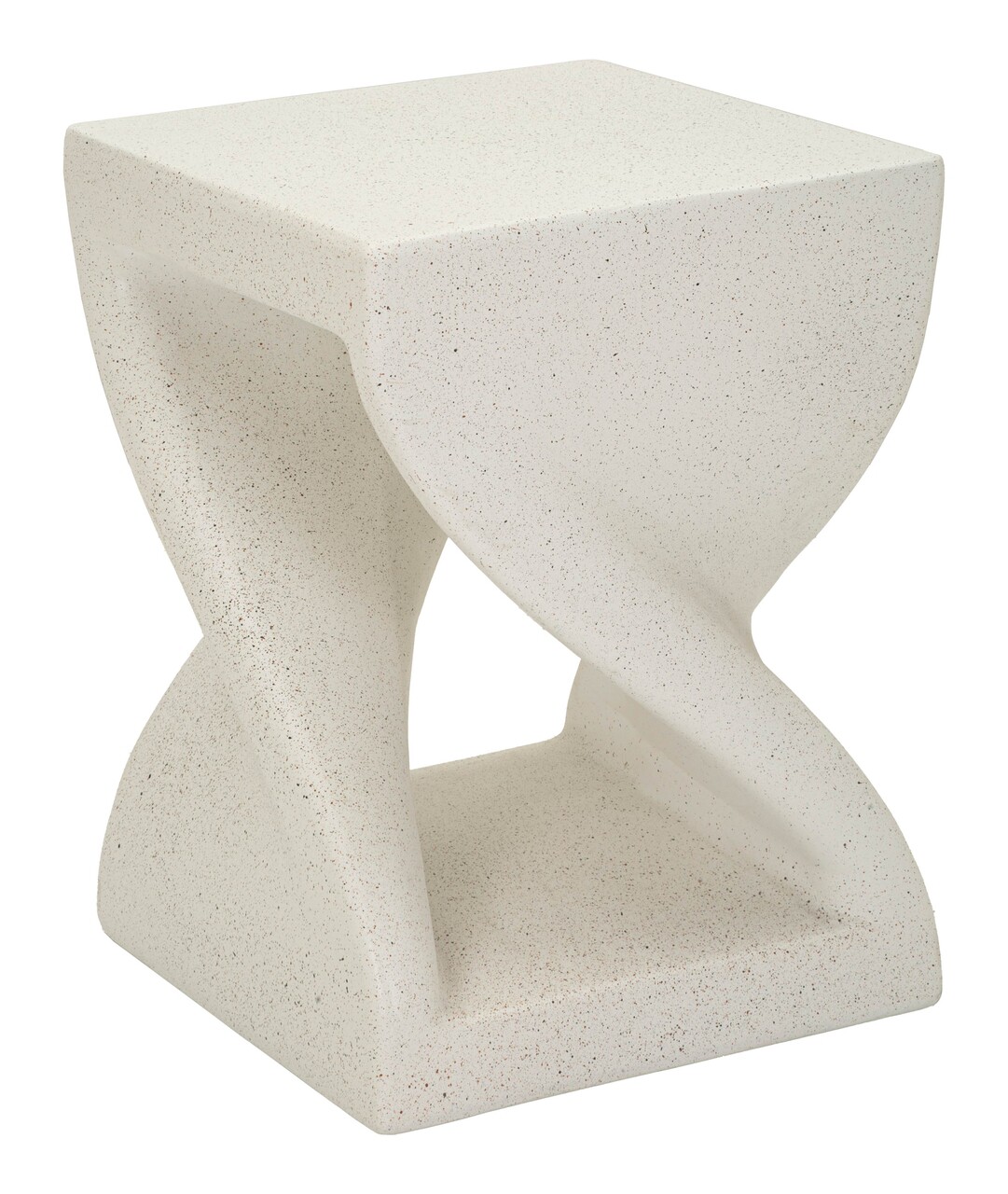Masuta de cafea, Mauro Ferretti, Z Shape, 34x34x45 cm, utilizare interior / exterior,  oxid de magneziu, crem - view 8