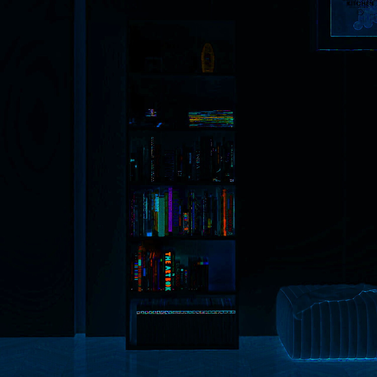 Corp biblioteca Hanah Home Adel 5 Shelf PAL Alb