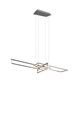Lustra Salinas, TRIO, 110x40x150 cm, 34W, 1x SMD, metal, argintiu mat