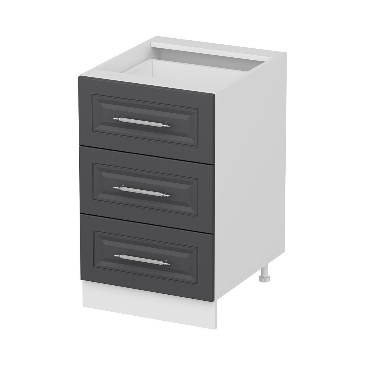 Dulap pentru bucatarie, Hanah Home, Minar, 50x87x58 cm, Alb / Antracit — imaginea 2