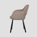 Scaun Campea, Homla, 62x61x84 cm, metal/poliester, maro deschis
