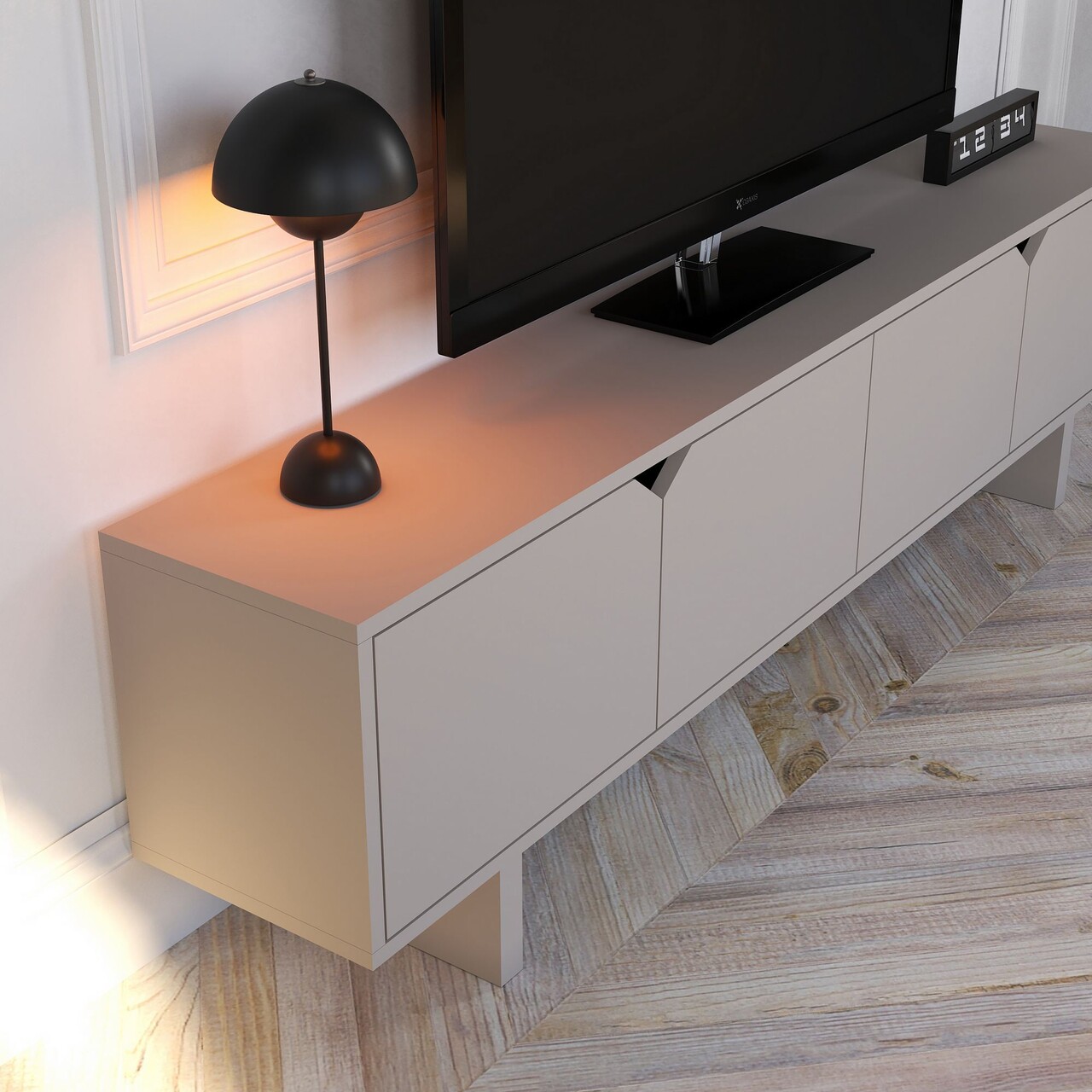 Comoda TV, Hanah Home, Oz, 180x50x30 cm, Bej - view 4