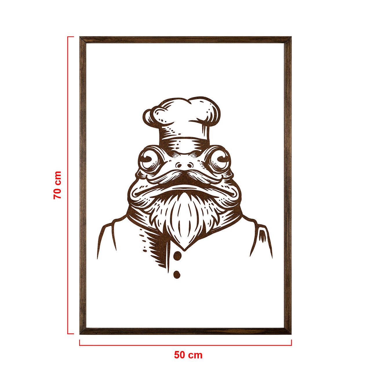 Tablou decorativ, TD102, Lemn, Desenat manual, Natural