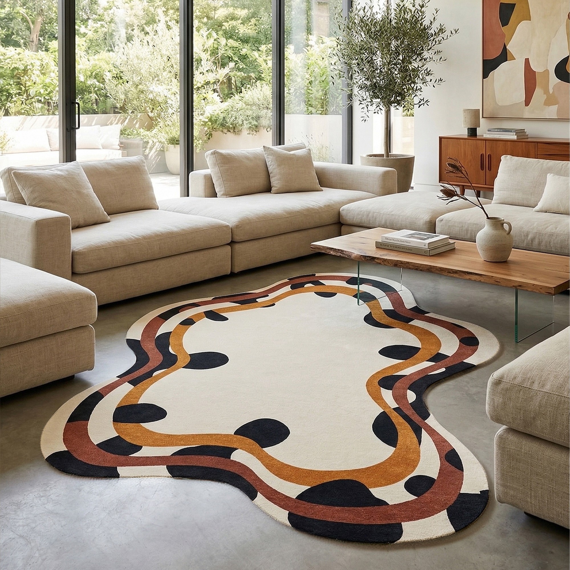 Covor, Fr350, 60x100 cm, Crem