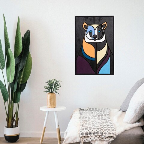 Decoratiune de perete, By Ayi, Placaj, Dimensiune: 39 x 59 cm, Multicolor mezoni.ro