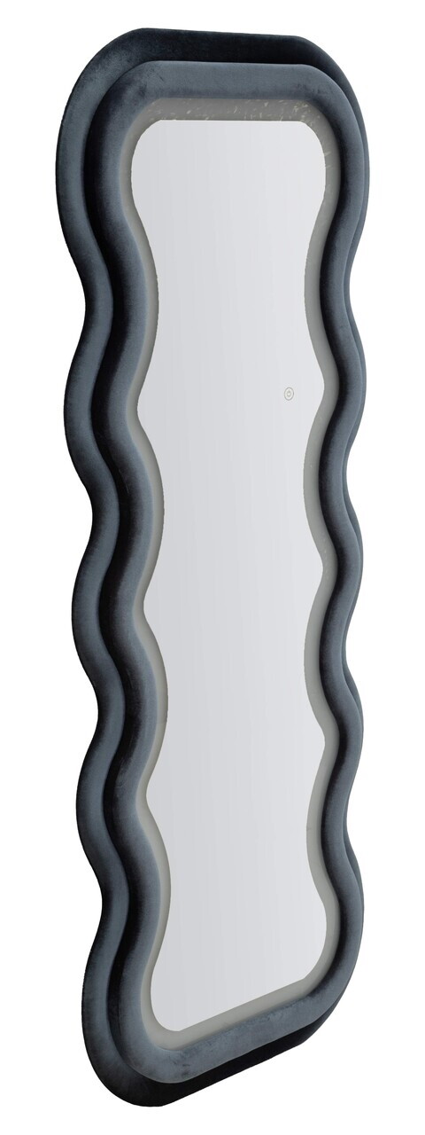 Oglinda de perete cu LED, Irregular Frame, Mauro Ferretti, MDF, 60x160 cm, albastru — imaginea 12