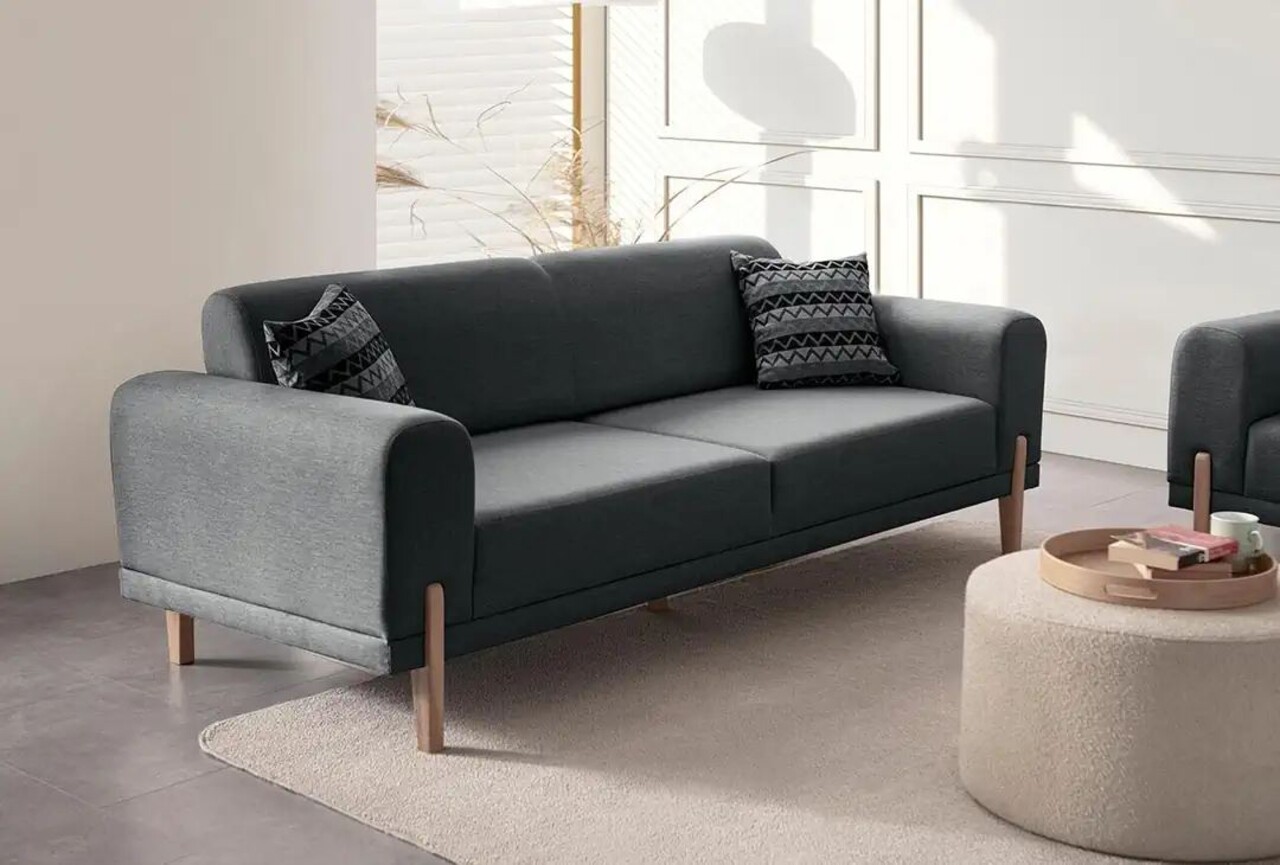 Canapea extensibila 3 locuri, Atelier del Sofa, 752EST1126, Lemn de carpen;PAL, Antracit - view 3