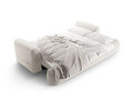 Canapea extensibila 3 locuri, Ella-193, Micadoni Home, 253x108x94 cm, tesatura structurata chenille, bej