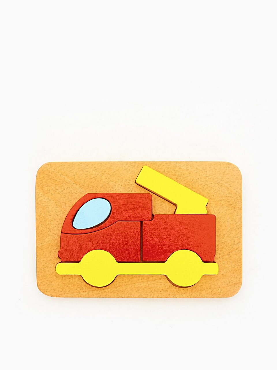 Jucarie pentru landou/carucior, Hanah Home, Firetruck, 23x16x3 cm, Roșu / galben - view 6