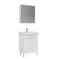 Set Dulap de Baie cu Chiuvetă și Oglindă (2 Piese), Hanah Home, Purus 65, Alb