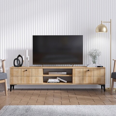 Comoda tv, emerald, hera, 180x55x31 cm, stejar