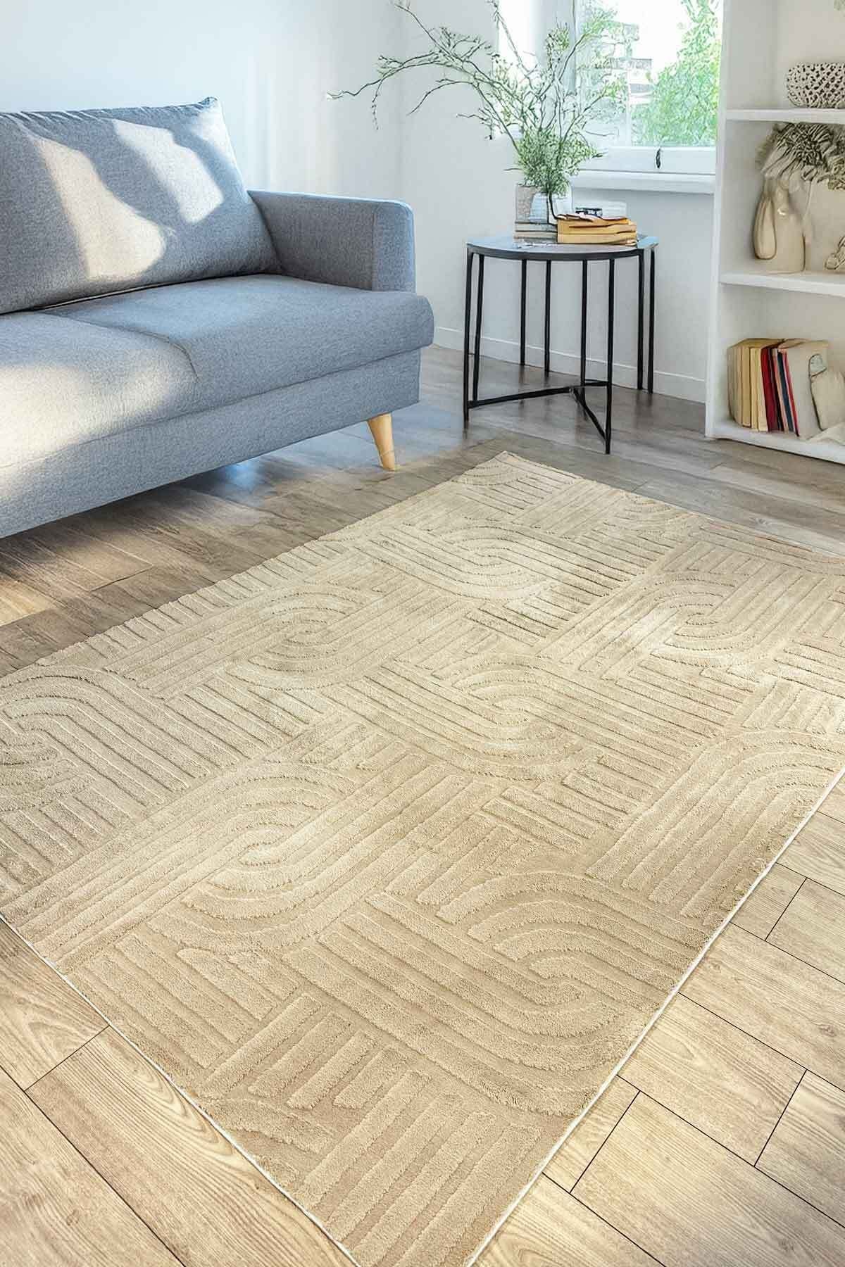 Covor, CLR-SİENA-VİZON-20, 180x280 cm, Poliester, Bej