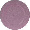 Platou Glitter, Ø33 cm, polipropilena, roz