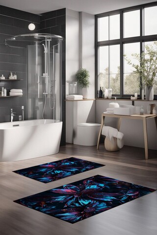 Set covorase de baie, Cartwright, CT-5333, Poliester, Multicolor
