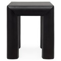 Masuta patrata de colt, Chic, L.50 l.50 H.60, mdf/pal/furnir de mesteacan, wenge