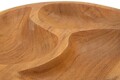 Sculptura decorativa / vas decorativ Tray, Mauro Ferretti, 25.5x25.5x3 cm, tec reciclat, lucrat manual, model unicat, maro