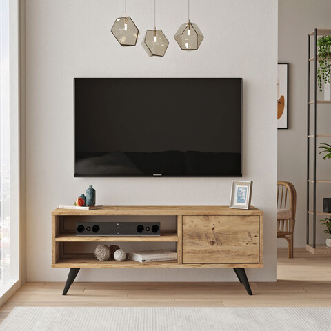 Comoda tv, locelso, cd1, 110x44x40 cm, maro