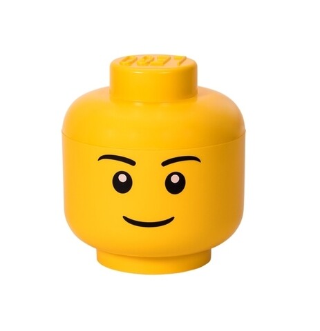 Cutie de depozitare Boy L, LEGO, 850 ml, polipropilena, galben