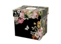 Cana Vintage Flowers, Duo, 390 ml, portelan, negru