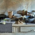 Set tacamuri 24 piese Antony Zen, Tognana Porcellane, otel, antracit