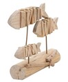 Decoratiune Fish Nature, Mauro Ferretti, 37x10x24 cm, lemn de tanoak, natural
